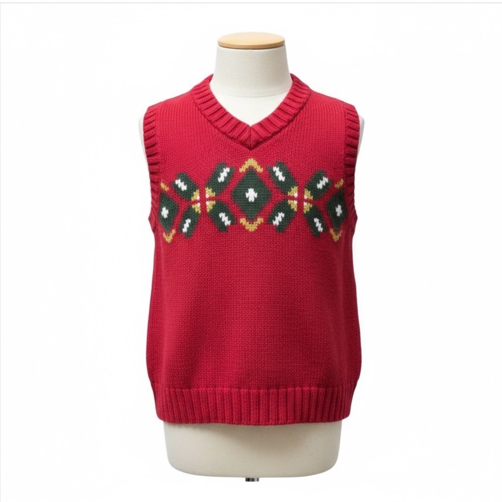 Gymboree Vintage Christmas/Holiday Vest‎ boys 5T